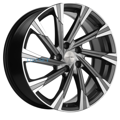 Khomen Wheels 7,5x19/5x108 ET36 D65,1 KHW1901 (Exeed VX/TXL/LX) Gray-FP