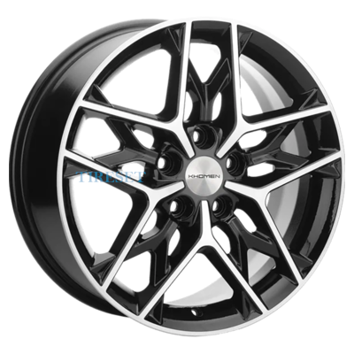 Khomen Wheels 7x17/5x108 ET45 D60,1 KHW1709 (Chery Tiggo 3/3 Pro) Black-FP