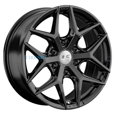 LS 8x18/6x139,7 ET20 D106,1 1303 BK (конус, Колпак+лого)
