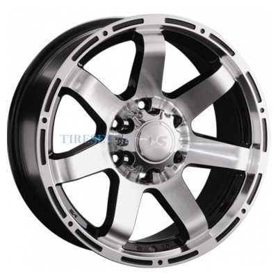 LS 7,5x17/6x139,7 ET25 D106,1 1289 BKF (конус, Колпак+лого)