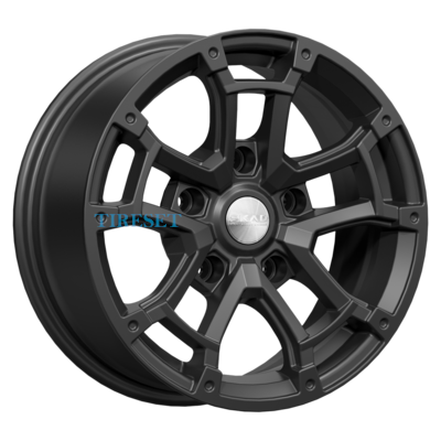 Диски СКАД 7x16/5x139,7 ET30 D98,5 Барахас (КЛ378) Черный бархат на tireset.ru