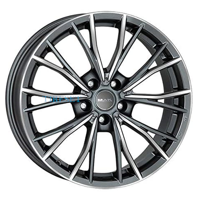 Диски MAK 7,5x18/5x120 ET45 D72,6 Mark Gunmetal Mirror Face на tireset.ru