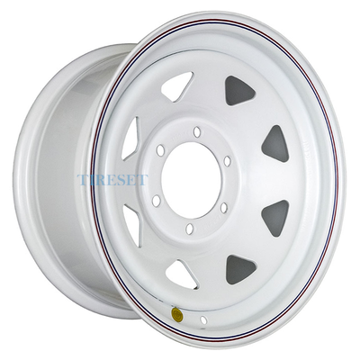 Off-Road Wheels 8x16/6x139,7 ET10 D110 Тойота Ниссан белый (треуг. мелкий)