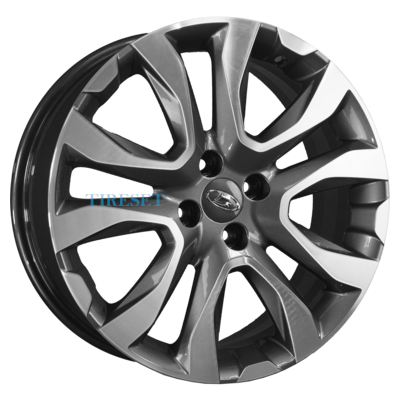 KиK 7x17/4x100 ET43 D60,15 Протон (X-Ray Cross) (КС769) Антрацит-алмаз