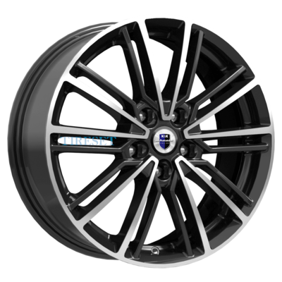KиK 7x17/4x100 ET45 D67,1 Эрфурт (КС903) Алмаз черный