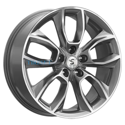 Premium Series 7x18/5x112 ET43 D57,1 КР001 (Kodiaq) Diamond Gloss Graphite
