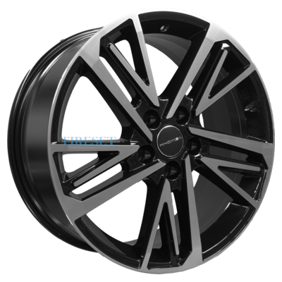 Khomen Wheels 8x18/5x108 ET36 D65,1 KHW1815 (Exeed VX/TXL/LX) Black-FP