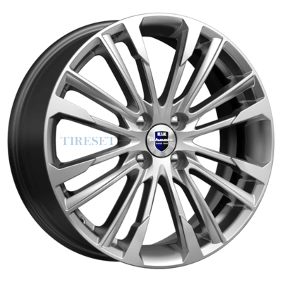 KиK 6,5x17/4x100 ET35 D67,1 Сильверстоун-оригинал (КС770) Сильвер