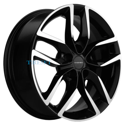 Диски Khomen Wheels 6,5x17/5x112 ET38 D57,1 KHW1708 (Kodiaq/Tiguan) Black-FP на tireset.ru