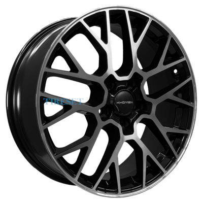 Khomen Wheels 7x18/5x114,3 ET35 D60,1 KHW1818 (Changan/Geely/Lexus/Suzuki/Toyota) Black-FP