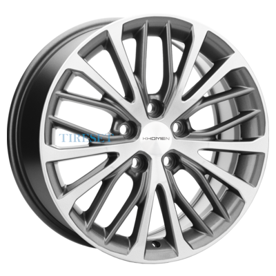 Диски Khomen Wheels 7x17/5x108 ET40 D60,1 KHW1705 (Chery Tiggo) Gray-FP на tireset.ru