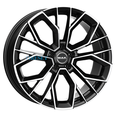 MAK 10x21/5x112 ET19 D66,45 Stilo-D Black mirror