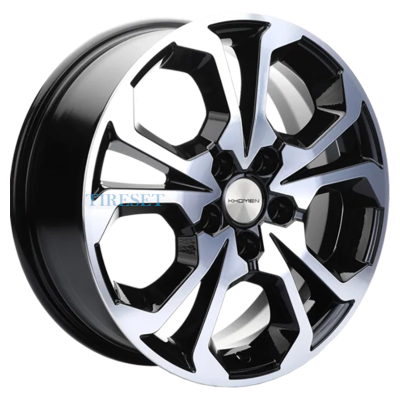Khomen Wheels 6,5x17/5x114,3 ET45 D54,1 KHW1711 (Coolray) Black-FP