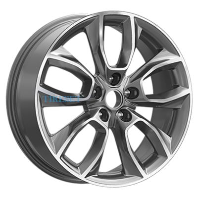 Premium Series 7x18/5x114,3 ET40 D66,1 КР001 (Qashqai) Diamond Gloss Graphite
