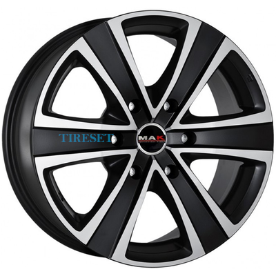 MAK 8x18/6x130 ET53 D84,1 Stone 6 Black mirror