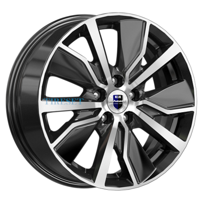 KиK 6,5x16/5x114,3 ET45 D60,1 Гамбит (КС961) Алмаз черный