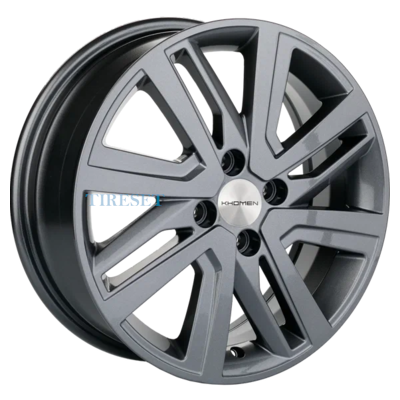 Диски Khomen Wheels 6x16/4x100 ET41 D60,1 KHW1609 (XRay) Gray на tireset.ru