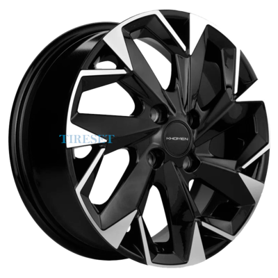Khomen Wheels 6x15/4x98 ET35 D58,6 KHW1508 (Lada Granta) Black-FP