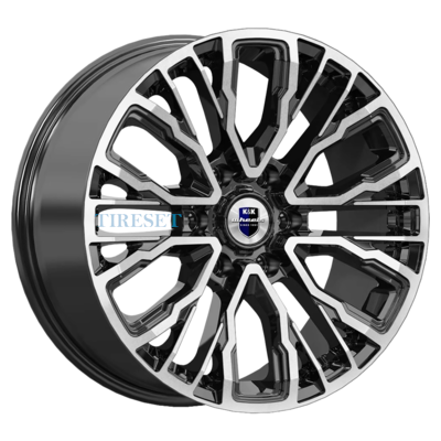 KиK 8,5x19/6x139,7 ET30 D106,1 Кортес (КС1102) Алмаз черный