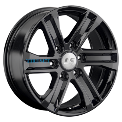 LS 8x17/6x139,7 ET36 D100,1 1359 BK (конус, Колпак+лого)