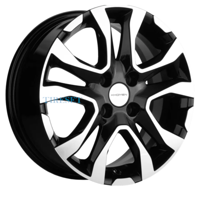 Khomen Wheels 6x15/4x100 ET40 D60,1 KHW1501 (Logan/Sandero/Xray) Black-FP