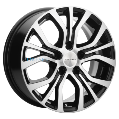 Диски Khomen Wheels 6,5x16/5x110 ET46 D63,3 KHW1608 (Changan CS35) Black-FP на tireset.ru