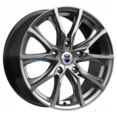 KиK 7,5x17/5x112 ET45 D66,6 Твист (КС697) Дарк платинум