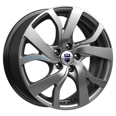 KиK 6,5x16/5x114,3 ET40 D67,1 Палермо (КС607) Дарк платинум