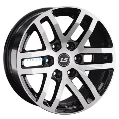 Диски LS 9x18/6x139,7 ET25 D106,1 1279 BKF (конус, Колпак+лого) на tireset.ru