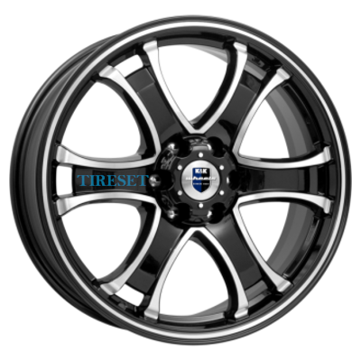 KиK 7,5x18/6x139,7 ET38 D100,1 Балеар (КС727) Алмаз черный