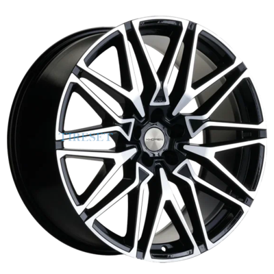 Khomen Wheels 9,5x21/5x112 ET37 D66,6 KHW2103 (X5/X6/X7осн.) Black-FP