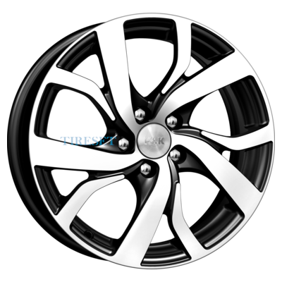 KиK 6,5x16/5x105 ET39 D56,6 Палермо-оригинал (КС607) Алмаз черный