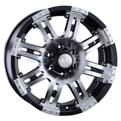 LS 9x18/6x139,7 ET25 D106,1 954 BKF (конус, Колпак+лого)