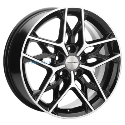 Khomen Wheels 7x17/5x114,3 ET43,5 D67,1 KHW1709 (Hyundai Tucson IV/Kia Sportage V) Black-FP