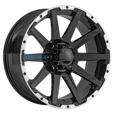 LS 9x20/6x139,7 ET20 D100,1 1302 BKL (конус, Колпак+лого)