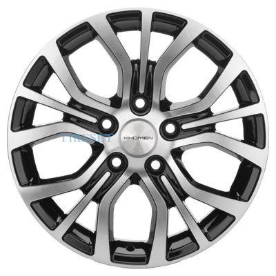 Диски Khomen Wheels 6,5x16/5x114,3 ET40 D66,1 KHW1608 (Qashqai) Black-FP на tireset.ru