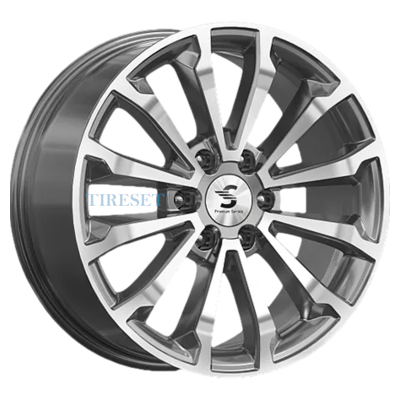 Premium Series 8,5x20/6x139,7 ET33 D67,1 КР006 (Pajero Sport) Diamond Gloss Graphite