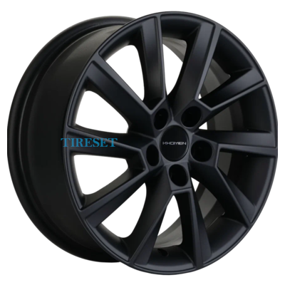 Khomen Wheels 6x15/5x100 ET38 D57,1 KHW1507 (Rapid/Fabia) Black matt