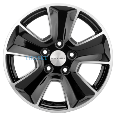 Khomen Wheels 6,5x16/5x114,3 ET50 D66,1 KHW1601 (Duster) Black-FP
