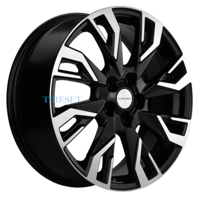 Khomen Wheels 7x18/5x114,3 ET45 D66,1 KHW1809 (Teana/X-trail) Black-FP