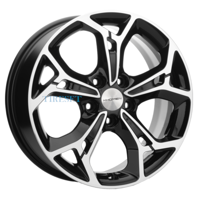 Диски Khomen Wheels 7x17/5x114,3 ET48 D67,1 KHW1702 (Kia K5) Black-FP на tireset.ru