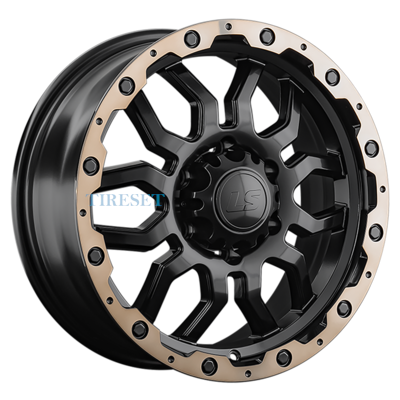 LS 7,5x17/6x114,3 ET40 D66,1 1285 BKS+BZSL (конус, Колпак+лого)