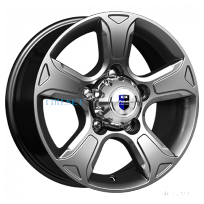 Диски KиK 7x16/5x139,7 ET35 D108,5 Атлант (КС757) Дарк платинум на tireset.ru