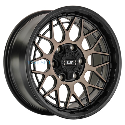 LS Forged 9x18/6x139,7 ET20 D106,1 LS FG52 MB+LYSF (конус, Колпак+лого)