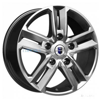 KиK 8x18/5x114,3 ET50 D66,1 Backfire (КС763) Дарк платинум