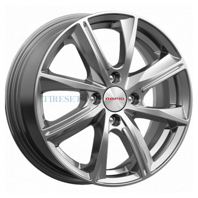 KиK 6x15/4x100 ET50 D60,1 Арнар-оригинал (КС890) Дарк платинум