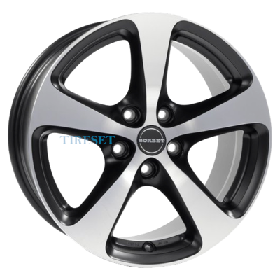 Borbet 7x16/5x115 ET40 D70,1 CC Black Polished Glossy