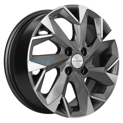 Khomen Wheels 5,5x14/4x100 ET38 D67,1 KHW1402 (Accent/Getz/i20) Gray-FP