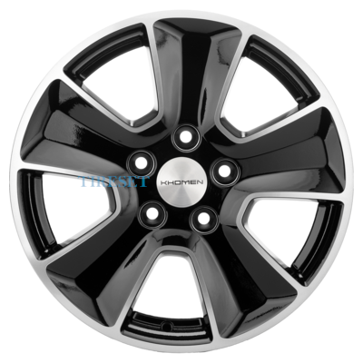 Khomen Wheels 6,5x16/5x110 ET45 D67,1 KHW1601 (DFM 580) Black-FP
