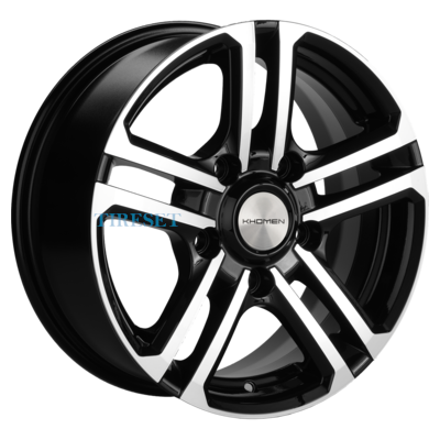 Khomen Wheels 6,5x16/5x139,7 ET40 D98,5 KHW1602 (Niva 4x4) Black-FP
